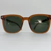 oculos fold wave square laranja