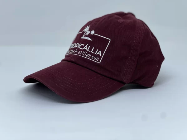 bone estilo dad hat bordo de lado