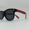 oculos superhero preto aste vermelha