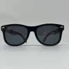 oculos superhero preto aste vermelha