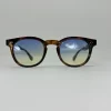 oculos tanned animal print lente azul