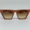 oculos vintage modern salmão