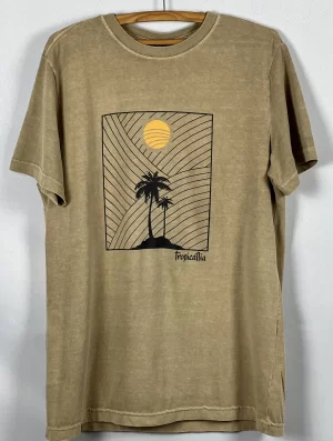 camiseta estonada coqueiro areia