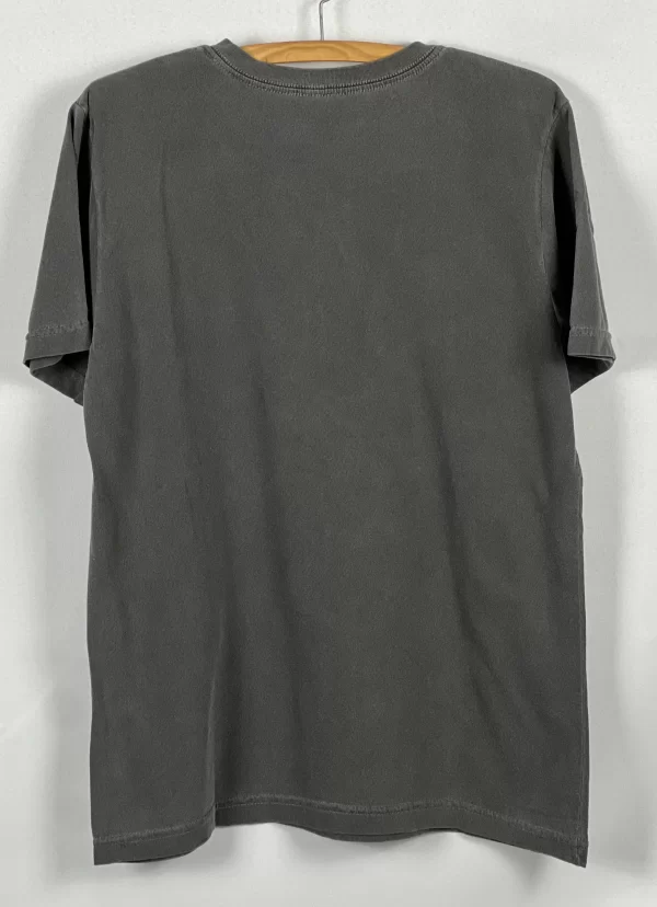 camiseta estonada coqueiro cinza com preto